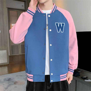 Chaqueta Bomber Varsity con Cuello Alto y Bordado Personalizado al por Mayor, Estilo Universitario, para Baloncesto, Resistente al Viento y Transpirable, OEM, Superventas - Product Image 2