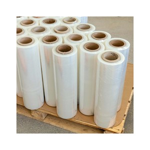 Rollo de película elástica transparente de PVC y LLDPE, envoltura de plástico flexible suave a prueba de humedad de 50cm de ancho para uso industrial - Product Image 3