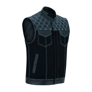 2025 Chaleco clásico de cuero PU para hombre Proveedor OEM Elegante ajuste al aire libre Logotipo personalizado y producción de etiquetas privadas - Product Image 2