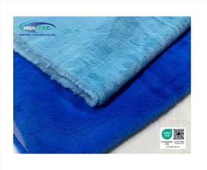 Solid Color 10/13mm Premium Quality Faux Rabbit <b>Fur</b> Product Long Pile 100% Polyester Knitted Backing for Garments & Toys - Product Image 2