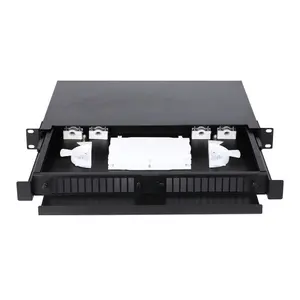 FTTH 19 Inch Optical Distribution Frame 24 48 72 Port Rack Mount 1U SC LC FC Fiber Patch Panel