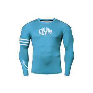 Gold BJJ Foundation Rash Guard Clasificado No-Gi y Gi Jiu Jitsu Rashguard y entrenamiento de artes marciales MMA Wear - Product Image 3