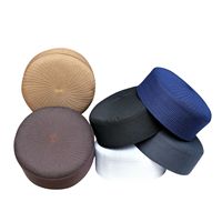 Chapeau de prière musulman Badar Kufi avec logo personnalisé, en polyester et coton, vente en gros, couvre-chef islamique pour hommes, nouveau design