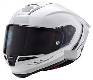 Casque de moto intégral industriel de haute qualité Super Tech R 10, blanc brillant - Product Image 3
