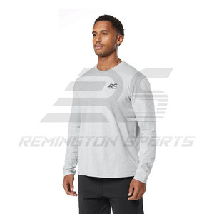 Nouvelles chemises à manches longues de qualité supérieure T-shirt à manches longues uni de haute qualité Couleurs unies T-shirt respirant à manches longues - Product Image 5