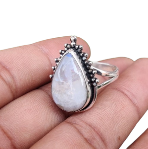925 Sterling Silver Wedding Gift Trending Classic Promise <b>Ring</b> 925 Sterling Silver Handmade Gemstone Moonstone <b>Spinner</b> <b>Ring</b> - Product Image 1