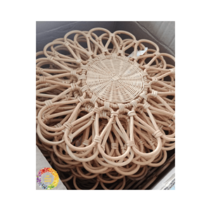 Meilleur prix Chargeur de plaque en rotin naturel écologique fait à la main pour la décoration de table à manger Artisanat tissé de haute qualité du Vietnam - Product Image 2