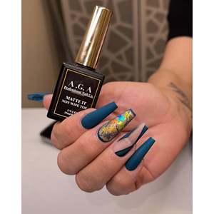 A.G.A Top Coat Mat Non-Wipe Gel UV pour Nail Art Base Coat pour Ongles - Product Image 5