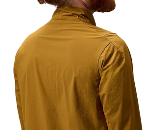 Veste de cyclisme pour homme SPRINT SPORTS, coupe-vent, écologique, séchage rapide, manches longues, couleur moutarde, 100% polyester - Product Image 3