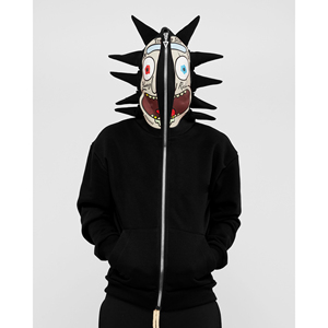 Sudadera con Capucha Completa con Cierre Digital Personalizada al por Mayor para Invierno, 100% Algodón, Felpa, Transpirable, Antiarrugas, de Secado Rápido, Ropa Urbana para Hombre - Product Image 2