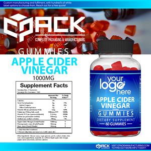 Suministro de origen de EE. UU. Etiqueta personalizada de la más alta calidad Suplemento dietético Gomitas de vinagre de sidra de manzana para compra al por mayor - Product Image 3