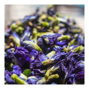 Hoa Đậu bướm khô nguyên hạt, màu xanh đậm, phơi nắng, sự lựa chọn hoàn hảo cho thực đơn trà đặc biệt và ý tưởng tráng miệng độc đáo - Product Image 1