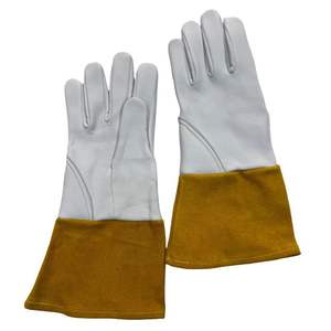 ถุงมือเชื่อมทิกหนังยาวทนความร้อนสำหรับช่างเชื่อมคนงานจากประเทศจีนและปากีสถาน - Product Image 1