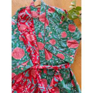 Bella Rose - Bata Babydoll de Dos Piezas, Suave y Transpirable, con Cintura Elástica de Spandex y Cierre con Cordón, Talla Única para Ropa de Casa - Product Image 6