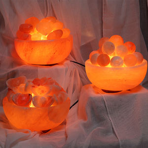 Lámpara de sal de alta calidad del Himalaya hecha a mano Rosa natural al por mayor - Product Image 5