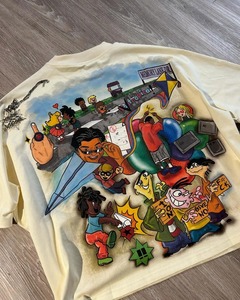 Vente en gros Premium Femmes Slim O-Neck T-Shirt personnalisable 3D imprimé 300GSM haute qualité coton Boxy Fit surdimensionné pour l'été - Product Image 2