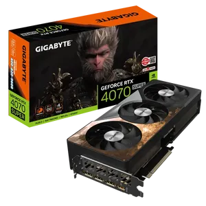 2024 nueva llegada GIGA BYTE RTX 4070 SUPER WUK ONG OC 12G Black Myth Wukong Gaming Graph IC Ca Rd - Product Image 1