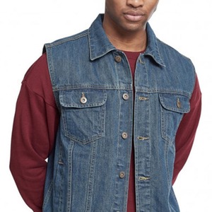 เสื้อกั๊กผ้ายีนส์ของผู้ชายเสื้อแห้งเร็วระบายอากาศได้ดีดีไซน์ใหม่ใส่สบายสไตล์ใหม่สำหรับฤดูหนาว - Product Image 5