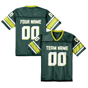 Maillot de football unisexe personnalisé de haute qualité, sublimé à prix réduit, vente à chaud et à bas prix, logo brodé sur des côtes - Product Image 2