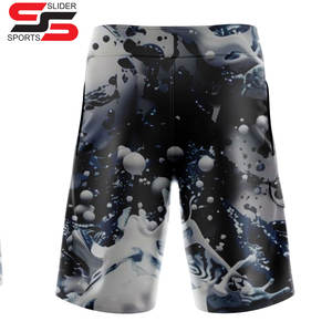 Pantalones cortos deportivos atléticos de verano personalizados para hombre, cintura elástica, estilo informal, sólidos, antiarrugas, para actividades al aire libre, pantalones cortos informales - Product Image 2