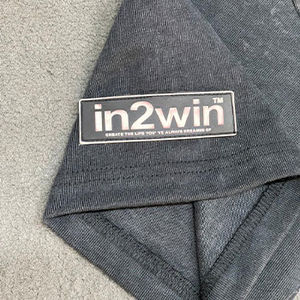 Camiseta con bordado desgastado de lavado de ayuda de alta calidad, camiseta con parche de chenilla de algodón 100% para hombres - Product Image 6