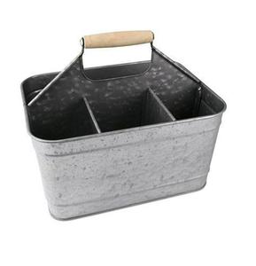 Caddy en fer galvanisé le plus récent en finition brute avec un nouveau design pour l'organisation de couverts - Product Image 5