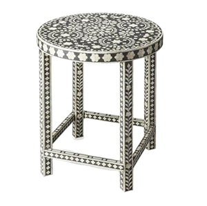 Royal Look Bone & Mother of Pear Inlay <b>Bed</b> Side <b>Table</b> Best <b>for</b> Home Hotel Restaurant <b>Bed</b> Room Customize Size Hand Crafted Indian - Product Image 1