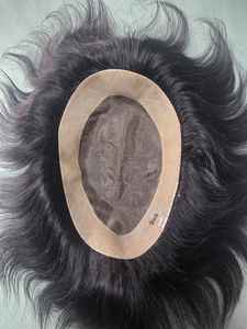 Perruque et toupet pour homme en cheveux indiens Remy Taz Hair - Base mono - Léger, doux et écologique - Product Image 4