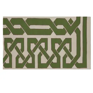 Flatweave Area tappeti tappeti crema verde bianco In lana per scale Runner Outdoor Indoor By The Rug Company In India