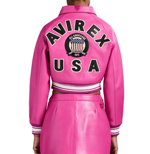 <b>Leather</b> Avirex Canvas Breathable <b>Jacket</b> for Ladies Best Quality Customized Color Regular Women's <b>Jackets</b> in Reasonable Price - Product Image 4