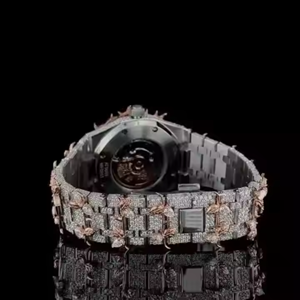 Montre en diamant Moissanite Iced Out de luxe vvs, testeur de diamant mécanique, montres-bracelets pour cadeau d'anniversaire - Product Image 4