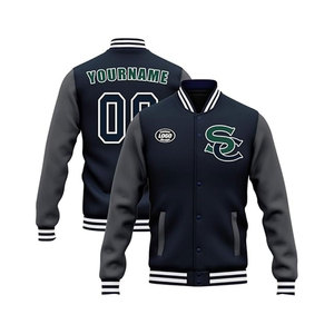 Veste universitaire personnalisée Veste Letterman personnalisée pour hommes Nom personnalisé Numéro Veste de sport d'équipe pour hommes Service OEM disponible - Product Image 4