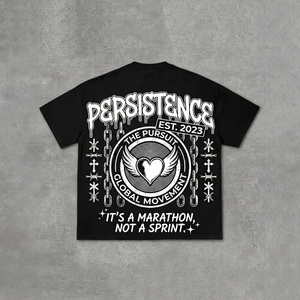 Camiseta Personalizada por Sublimación, 350gsm, Algodón, Impresión en la Espalda, Estilo Holgado, Oversize, Diseño Propio, Icono, Moda Urbana, Punk - Product Image 2