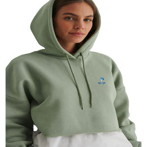 Sweat à capuche ras du cou anti-rides en polaire de haute qualité, respirant, haut pour femme, streetwear tendance pour femme - Product Image 6