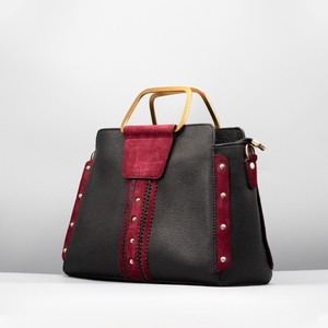 High Quality <b>Womens</b> Luxury Handbag | Stylish Suede Leather Bucket Purse with Zipper Closure | Trendy <b>Office</b> & Casual <b>Bag</b> - Product Image 3