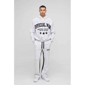 Conjunto Deportivo de Invierno con Sudadera con Capucha y Pantalones de Chándal de Talla Grande, 100% Algodón, con Logotipo Personalizado, de Alta Calidad, Transpirable y Ligero - Product Image 1