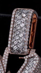 Pendentif Hip Hop en diamant en argent Sterling 925 Leb Grown Diamond Custom Fine Jewelry Pendentif Round Cut Lab Grown Diamond Pendant - Product Image 6