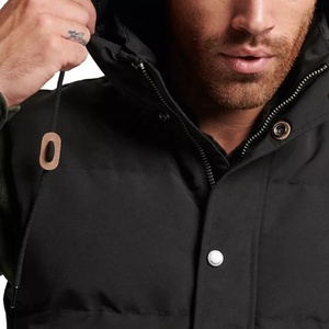 เสื้อแจ็คเก็ตบับเบิ้ลแขนกุดสำหรับผู้ชาย,เสื้อกั๊กปักเป้าเสื้อโค้ทเอวสูงสำหรับฤดูหนาวดีไซน์ OEM - Product Image 6