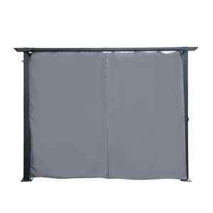 Rideaux latéraux Anthracite Luxor Pavilion, 2 pièces, environ 3 m de large, pour pergola en aluminium - Product Image 1