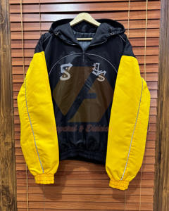 Serigrafía reflectante de nailon personalizada más paneles reflectantes chaquetas con media cremallera - Product Image 1