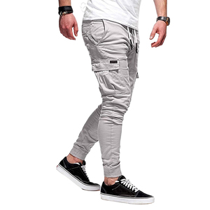 Pantalones Cargo multibolsillos para niños de primera calidad en Color negro, ropa de caza de ajuste Regular, pantalones Cargo cómodos para hombre OEM - Product Image 1