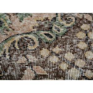 พรมขนสัตว์ถักมือสีเบจและสีน้ำตาล ขนาด 9x12 ฟุต รุ่น Pae-2755 ลายเหรียญโบราณ สำหรับตกแต่งบ้าน ห้องนั่งเล่น หรือทางเดิน - Product Image 3