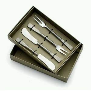 ชุดชีสสแตนเลสคุณภาพพรีเมียม ออกแบบเฉพาะสำหรับเครื่องครัว ของใช้บนโต๊ะอาหาร ของตกแต่งบ้าน อุปกรณ์ตัดเนยและพิซซ่า - Product Image 5