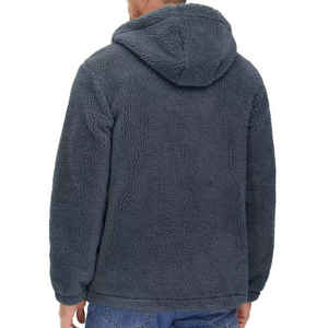 Sudaderas con capucha de algodón 100% para hombre, cremallera transpirable de secado rápido, ropa de calle lisa de gran tamaño, básicos para invierno, patrón sólido - Product Image 3