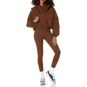 Veste bouffante pour femmes sur mesure de haute qualité respirante et durable avec manteau pour femmes à capuche en coton - Product Image 4