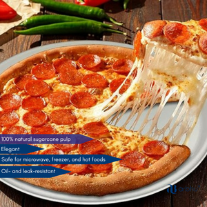 Plato de bagazo Plato desechable biodegradable Perfecto para picnics Catering y eventos al aire libre - Product Image 2