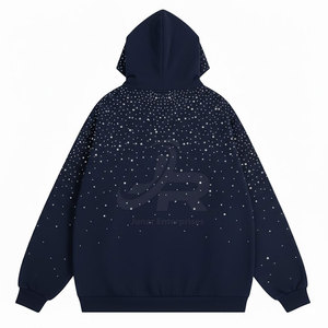 Sudadera con capucha de algodón mezclado con pedrería, de calidad premium, diseñada para brindar comodidad, estilo y uso diario. - Product Image 2