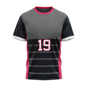 Camiseta Deportiva Personalizada para Hombre |   Camiseta Deportiva con Estampado de Números, Gris y Negra, Venta al Por Mayor, Ropa Deportiva OEM - Product Image 5