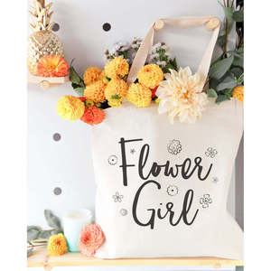 กระเป๋าผ้าแคนวาสสำหรับงานแต่งงานลายดอกไม้ ของตกแต่งงานแต่งงานสุดหรู - Product Image 3