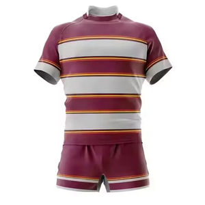 Rugby SANS quantité minimale de commande OEM Impression par sublimation personnalisée Maillots de sport de rugby pour hommes - Product Image 4